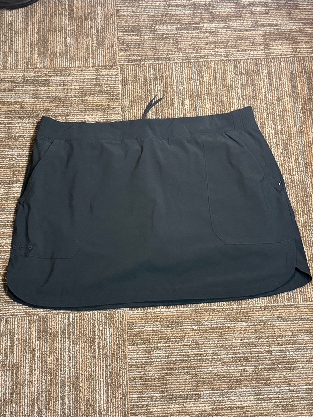 Columbia PFG Black Drawstring Athletic Skort